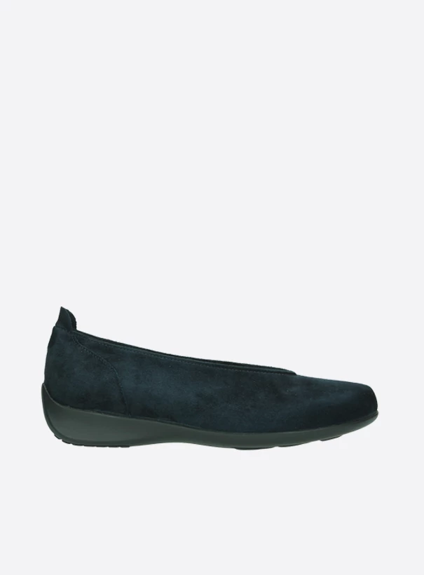 wolky instappers 00359 ballet 40800 donkerblauw suede