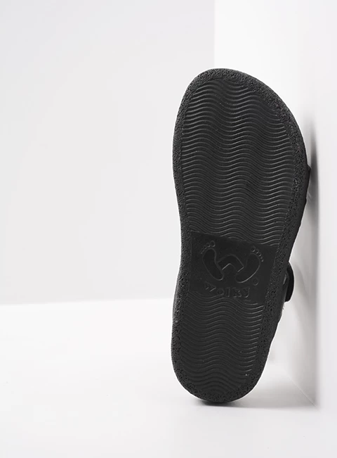 wolky slippers 00501 cirrus 30000 zwart leer sole