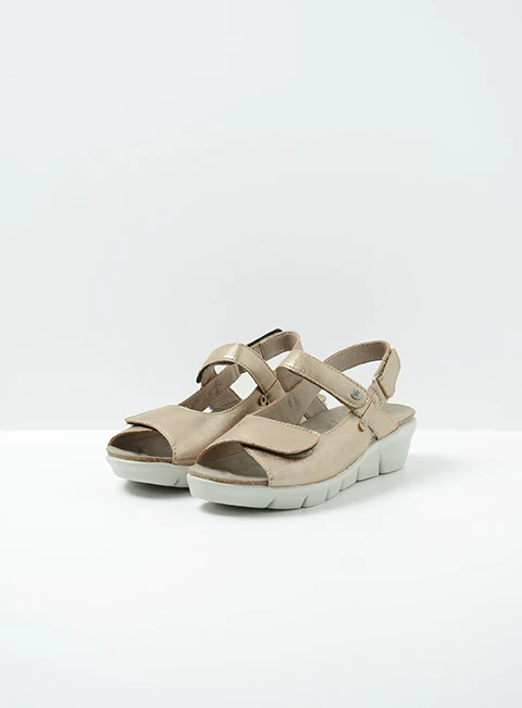 wolky sandalen 00650 twinkle 02150 taupe biocare front