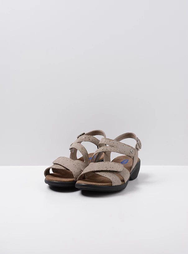 wolky sandalen 00776 fria 50150 taupe leer front