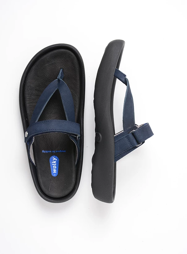wolky slippers 00821 peace 11820 blauw nubuck top