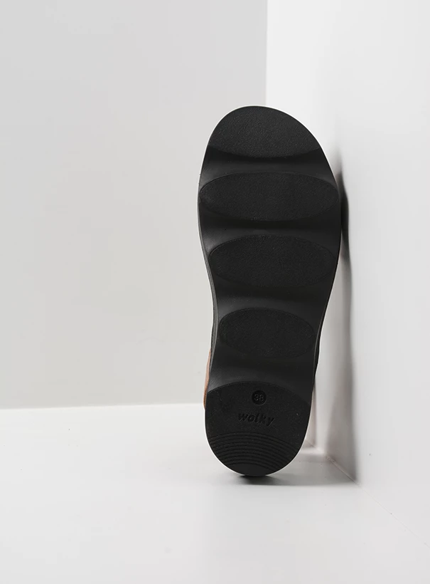wolky sandalen 02350 medusa 33000 zwart leer sole