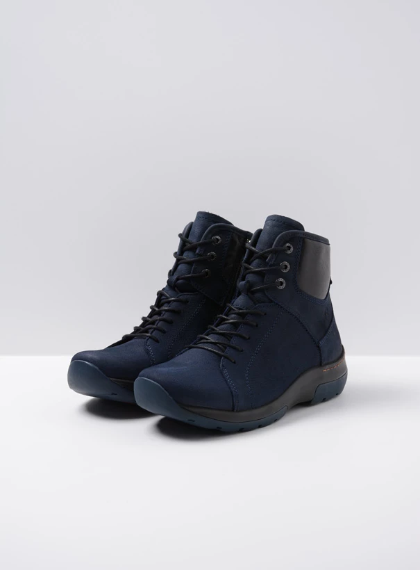 wolky extra comfort 03026 ambient 11801 blauw nubuck front
