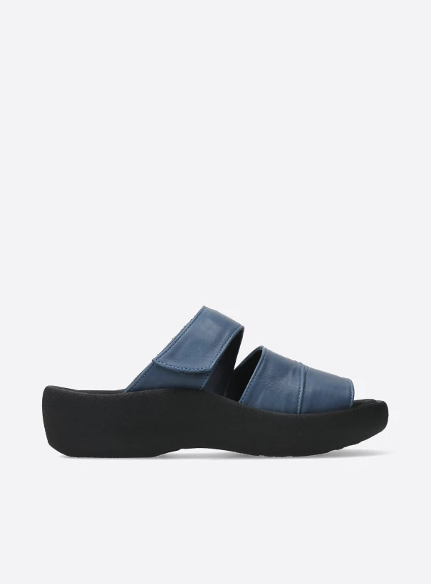 wolky slippers 03207 aporia 30840 jeans leer