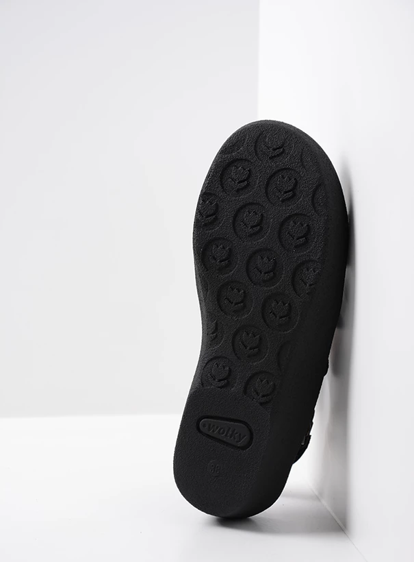 wolky sandalen 03224 jewel vegan 96000 zwart lak sole