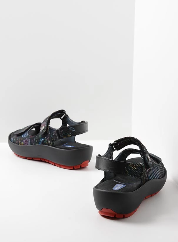Milieuactivist materiaal Uluru Koop jouw Wolky Rio - flower zwart schoenen online