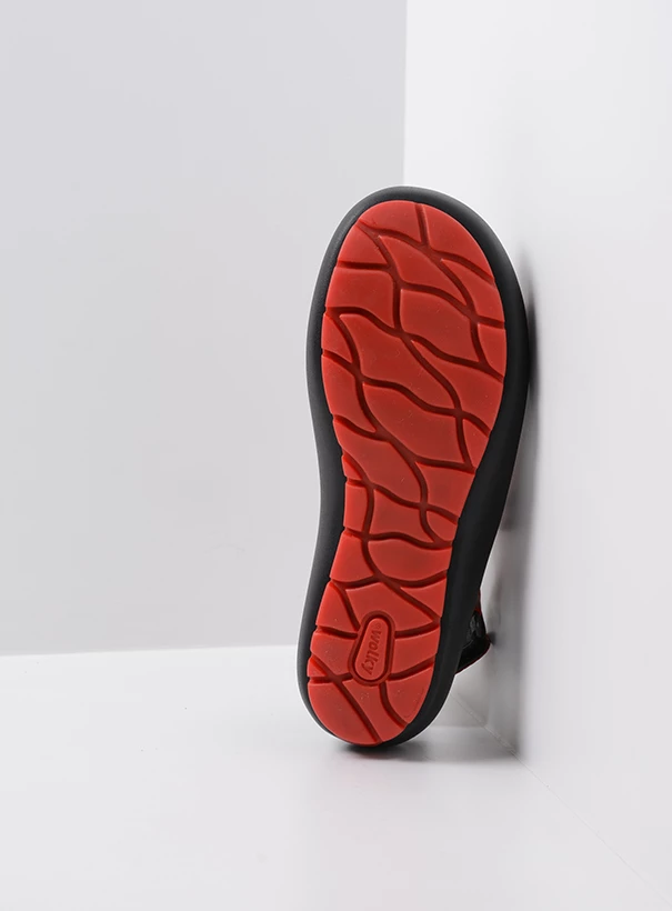 wolky sandalen 03333 barsilia 14500 rood camouflage nubuck sole