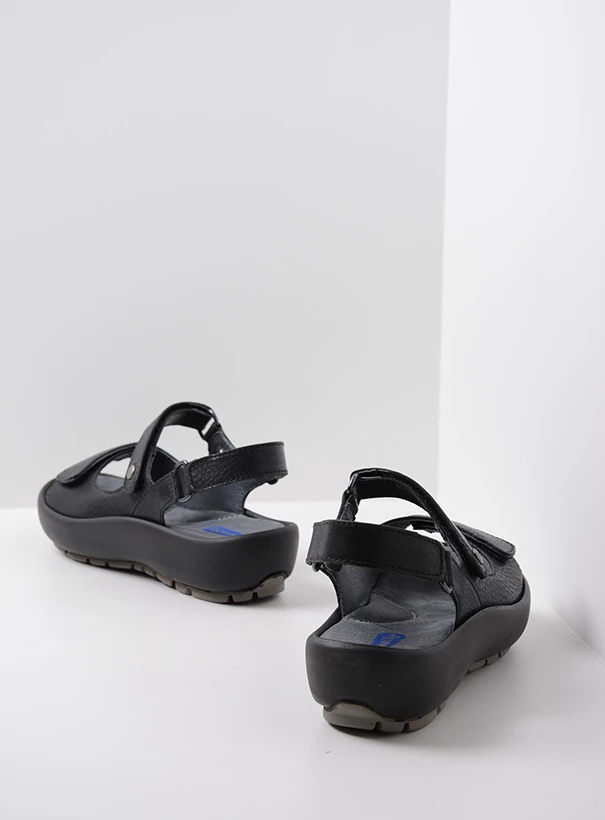 wolky sandalen 03333 brasillia 35000 zwart leer back