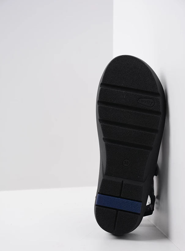 wolky sandalen 03927 delft 14800 blauw letter nubuck sole