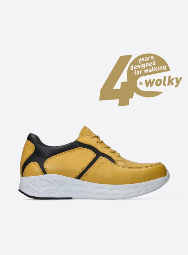 Mens vaak Opname Koop jouw Wolky Bounce - geel/zwart leer schoenen online