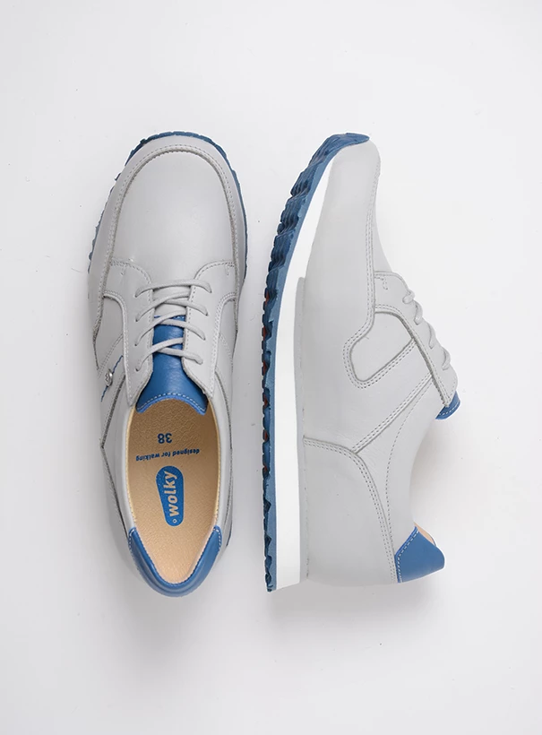 vertraging activering sticker Koop jouw Wolky e-Walk - lichtgrijs/atlantisch blauw leer schoenen online