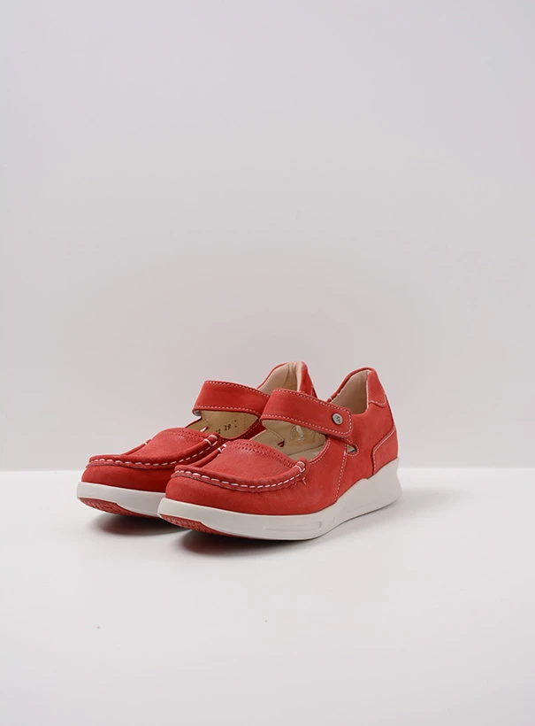 wolky extra comfort 05902 two 10570 red summer stretch nubuck front