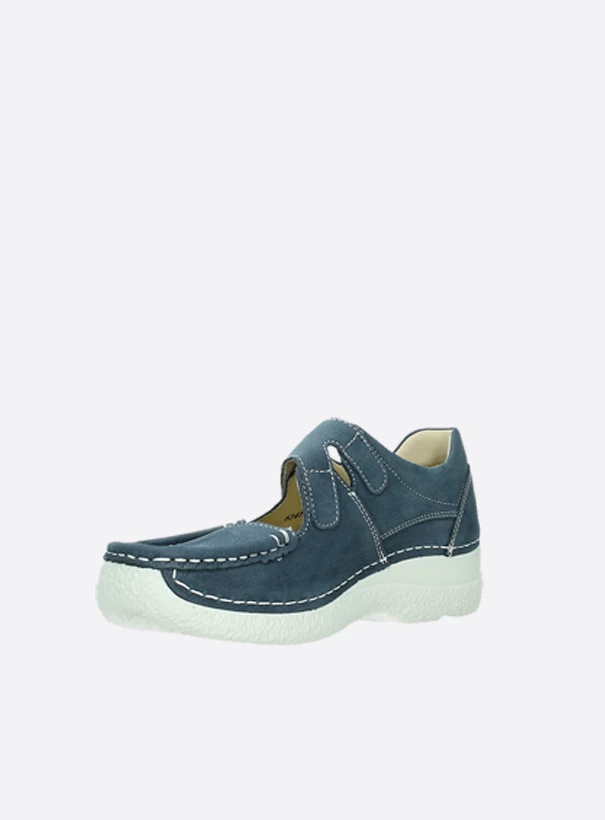 wolky extra comfort 06247 roll fever 11820 denim nubuck front
