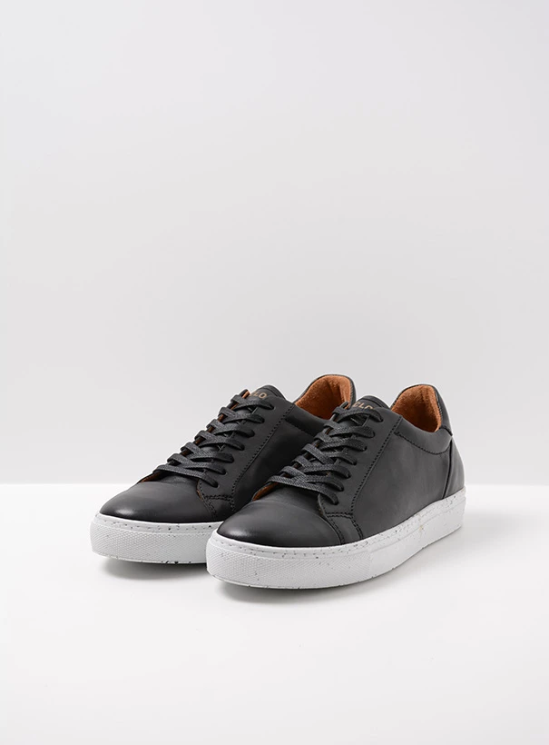 wolky sneakers 09483 forecheck 20000 zwart leer front